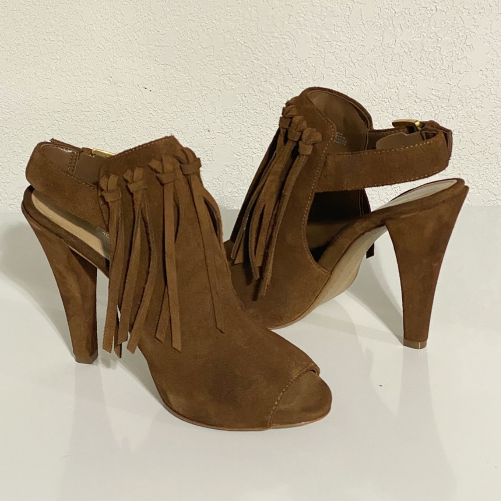 Michael Kors Suede Fringe Booties - Picture 4 of 7